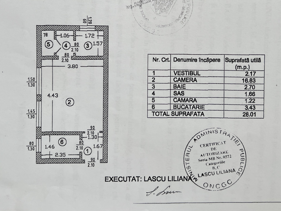 0% | Garsoniera spatioasa de 28 mp in bloc mixt, metrou Piata Iancului