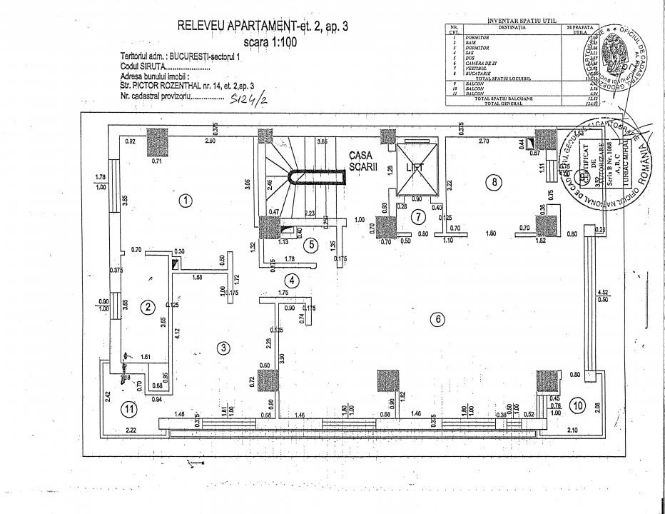 apartament 3 camere de vanzare- Primaverii- Pta Charles de Gaulle