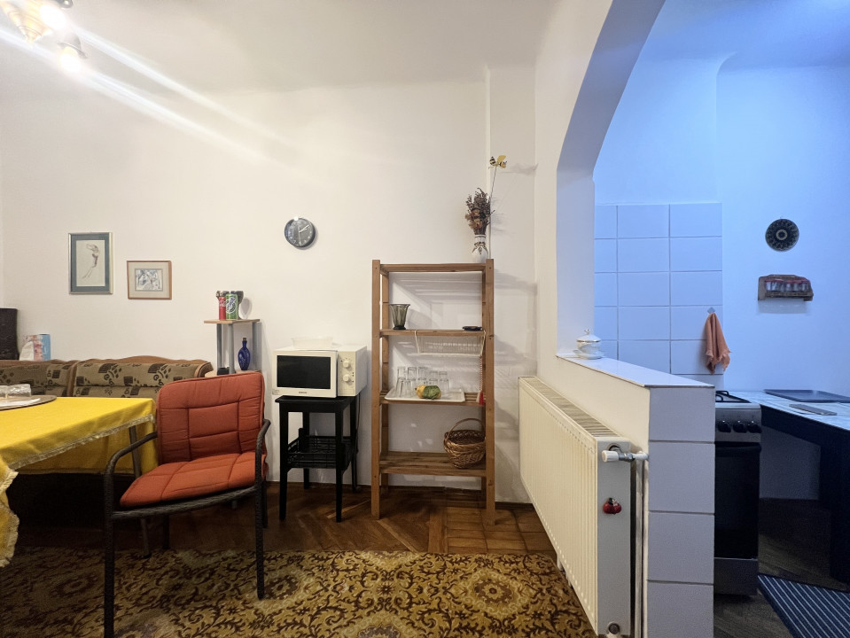 Garsoniera cu curte, 50 mp | Pet Friendly, Parcare & Centrala termica 