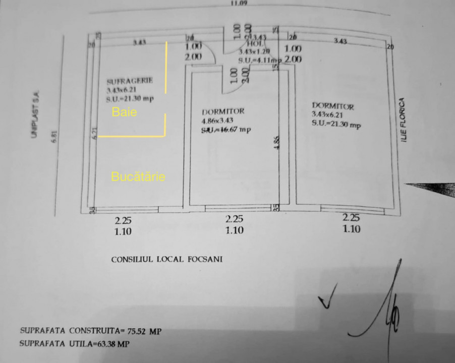 0% | Apartament 2 camere decomandat, 64 mpu + Boxa & Parcare | SUD